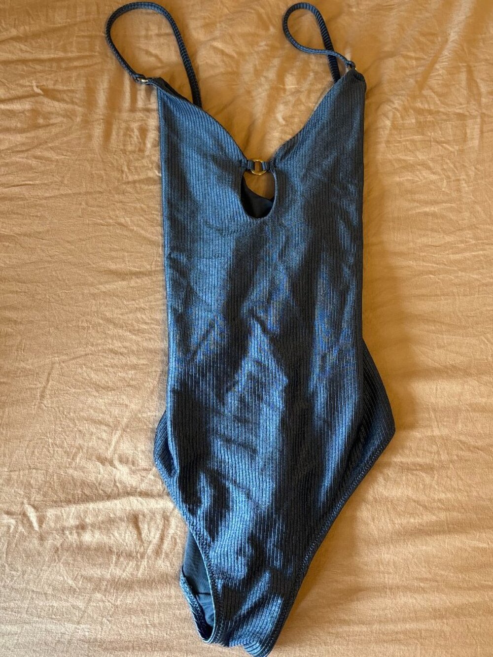Aerie Shine Rib Full Coverage One Piece Swimsuit